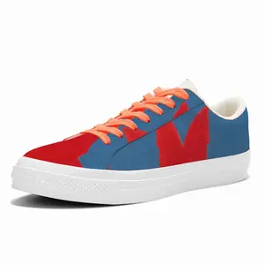 Men Flag 1 Low Top Canvas Shoes