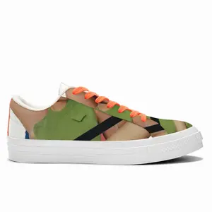 Men Green Dress Low Top Canvas Shoes