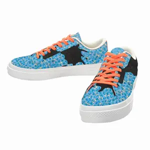 Men Romantic Spot Low Top Canvas Shoes