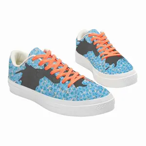 Men Romantic Spot Low Top Canvas Shoes