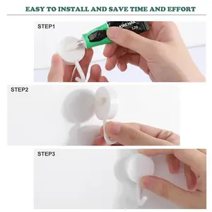 Transparent Circular Plastic Hook