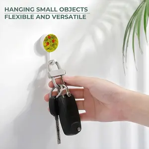 Raspberry Circular Plastic Hook