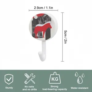 Wwf Przewalskis Horse Circular Plastic Hook