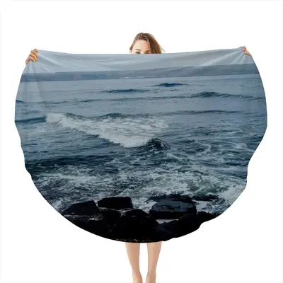 Atlantic Coast - Thurso Flannel Blanket (Round)