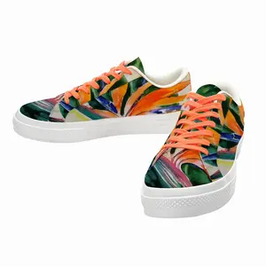 Men Strelitzia Plant Low Top Canvas Shoes