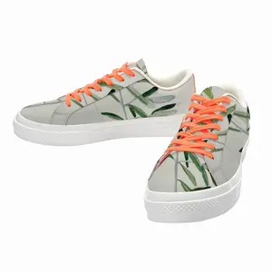 Men Olive Branch Low Top Canvas Shoes