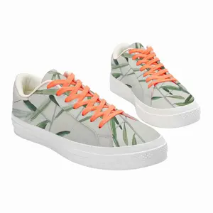 Men Olive Branch Low Top Canvas Shoes