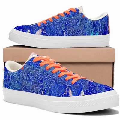 Men The Sun Of The Night Low Top Canvas Shoes