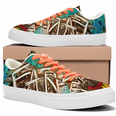 Men Affiche Collector 3 Low Top Canvas Shoes