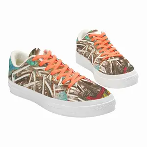 Men Affiche Collector 3 Low Top Canvas Shoes