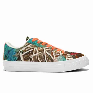 Men Affiche Collector 3 Low Top Canvas Shoes