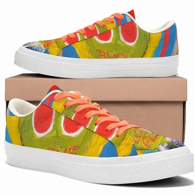 Men Love Planet Low Top Canvas Shoes