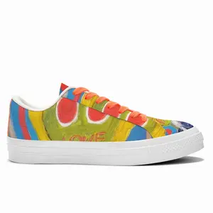 Men Love Planet Low Top Canvas Shoes