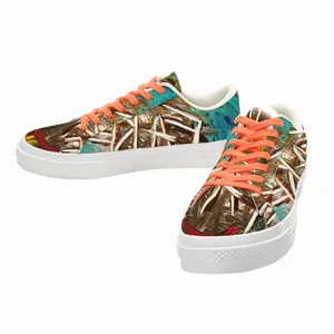 Men Fake Humanity Low Top Canvas Shoes