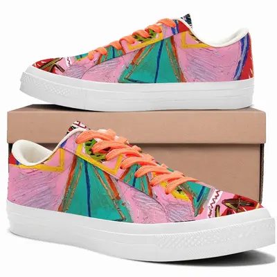 Men Fake News Low Top Canvas Shoes