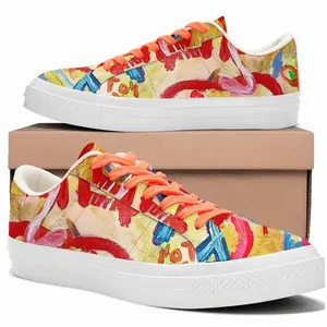 Men Van Gogh Loves Atarax Low Top Canvas Shoes