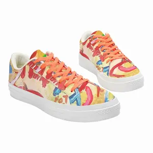 Men Van Gogh Loves Atarax Low Top Canvas Shoes