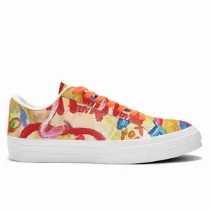 Men Van Gogh Loves Atarax Low Top Canvas Shoes