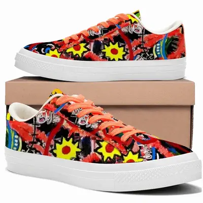 Men Animal Camp Low Top Canvas Shoes