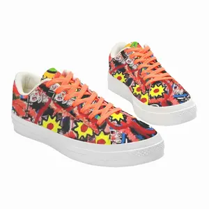 Men Animal Camp Low Top Canvas Shoes