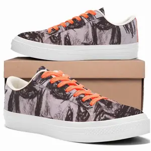 Men Sad Poet Low Top Canvas Shoes