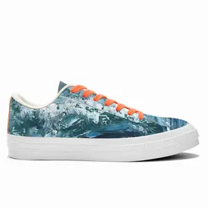 Men Water And Wind Low Top Canvas Shoes