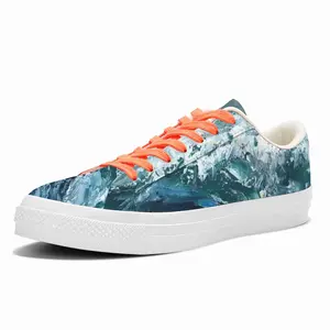 Men Water And Wind Low Top Canvas Shoes