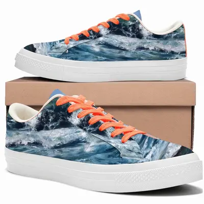 Men Serenade To The Sea Low Top Canvas Shoes