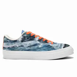 Men Serenade To The Sea Low Top Canvas Shoes