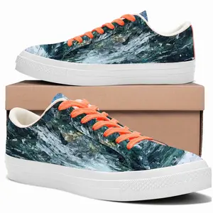 Men Sea Swirl Low Top Canvas Shoes