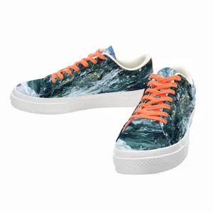 Men Sea Swirl Low Top Canvas Shoes