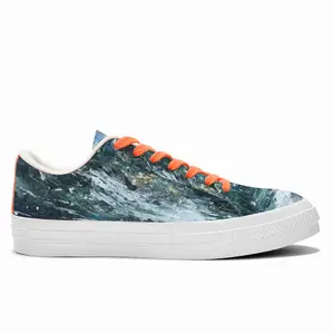 Men Sea Swirl Low Top Canvas Shoes