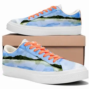 Men Mountain Mirror Low Top Canvas Shoes