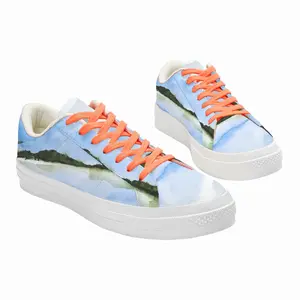 Men Mountain Mirror Low Top Canvas Shoes