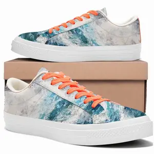 Men Liquid Language Low Top Canvas Shoes