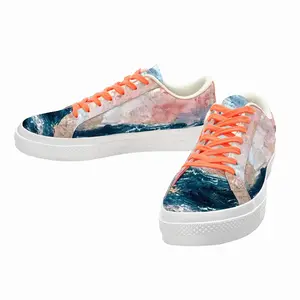 Men Sunset Sea Low Top Canvas Shoes