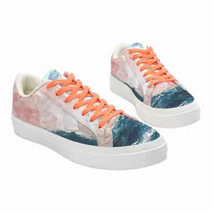 Men Sunset Sea Low Top Canvas Shoes