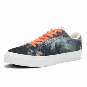 Men Sunrise Over The Blue Mountains Low Top Canvas Shoes