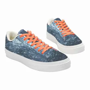 Men Silent Sea Low Top Canvas Shoes