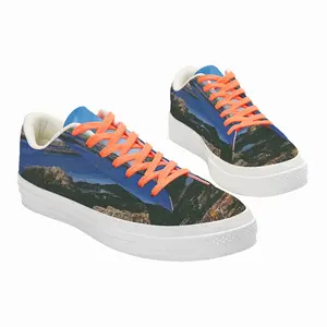 Men Coastal View Fom Staxigoe Low Top Canvas Shoes