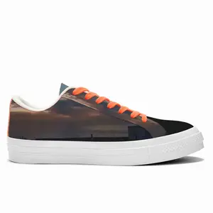 Men Sunset Over Duncansby Head Low Top Canvas Shoes