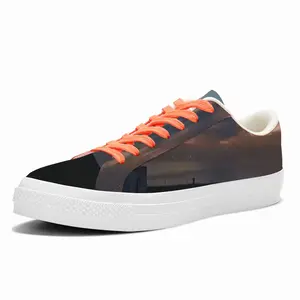 Men Sunset Over Duncansby Head Low Top Canvas Shoes