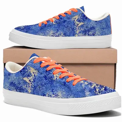 Men Disintegrate Low Top Canvas Shoes