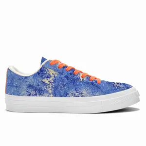 Men Disintegrate Low Top Canvas Shoes