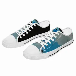 Men Black Silverturquoise Animal Spirit Retro Canvas Shoes