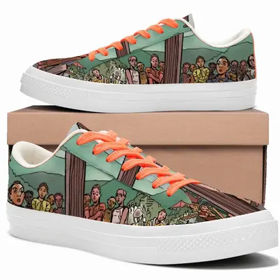 Men Cross Of Faith Low Top Canvas Shoes