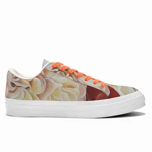 Men Roses Low Top Canvas Shoes