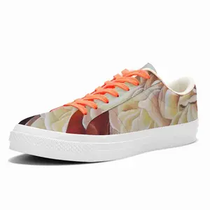 Men Roses Low Top Canvas Shoes