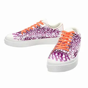 Men Calligraphic Landscape 004 Low Top Canvas Shoes