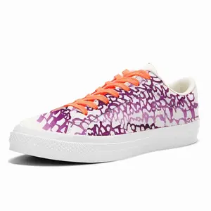 Men Calligraphic Landscape 004 Low Top Canvas Shoes